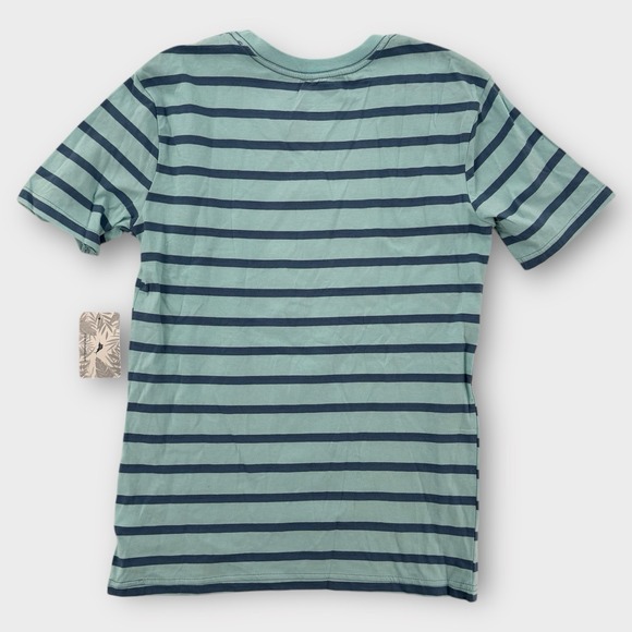 NWT Tommy Bahama Tropical Youth T-shirt 14-16 Logo Short‎ Sleeves Blue Print - Picture 2 of 8